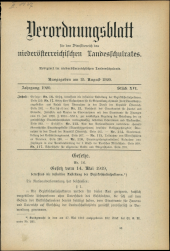 Verordnungsblatt für den Dienstbereich des niederösterreichischen Landesschulrates