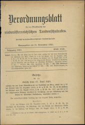 Verordnungsblatt für den Dienstbereich des niederösterreichischen Landesschulrates