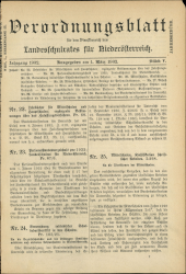 Verordnungsblatt für den Dienstbereich des niederösterreichischen Landesschulrates