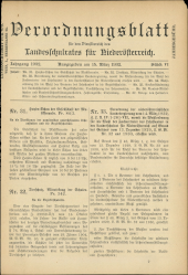 Verordnungsblatt für den Dienstbereich des niederösterreichischen Landesschulrates