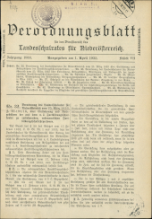 Verordnungsblatt für den Dienstbereich des niederösterreichischen Landesschulrates