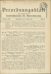 Verordnungsblatt für den Dienstbereich des niederösterreichischen Landesschulrates