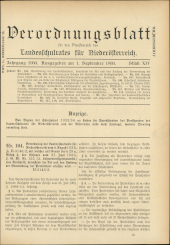 Verordnungsblatt für den Dienstbereich des niederösterreichischen Landesschulrates