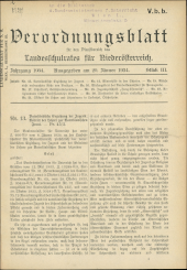 Verordnungsblatt für den Dienstbereich des niederösterreichischen Landesschulrates