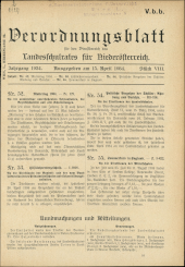 Verordnungsblatt für den Dienstbereich des niederösterreichischen Landesschulrates