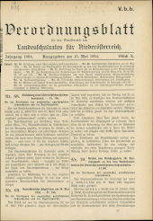 Verordnungsblatt für den Dienstbereich des niederösterreichischen Landesschulrates