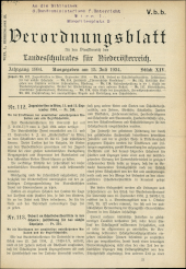 Verordnungsblatt für den Dienstbereich des niederösterreichischen Landesschulrates