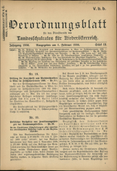 Verordnungsblatt für den Dienstbereich des niederösterreichischen Landesschulrates