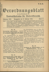 Verordnungsblatt für den Dienstbereich des niederösterreichischen Landesschulrates