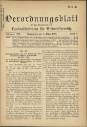 Verordnungsblatt für den Dienstbereich des niederösterreichischen Landesschulrates