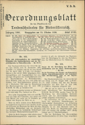 Verordnungsblatt für den Dienstbereich des niederösterreichischen Landesschulrates 19361015 Seite: 1