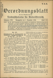 Verordnungsblatt für den Dienstbereich des niederösterreichischen Landesschulrates