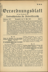 Verordnungsblatt für den Dienstbereich des niederösterreichischen Landesschulrates