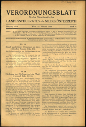 Verordnungsblatt für den Dienstbereich des niederösterreichischen Landesschulrates 19560229 Seite: 1