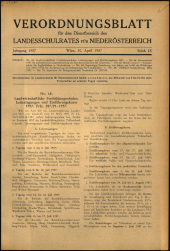 Verordnungsblatt für den Dienstbereich des niederösterreichischen Landesschulrates 19570430 Seite: 1