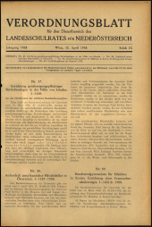 Verordnungsblatt für den Dienstbereich des niederösterreichischen Landesschulrates