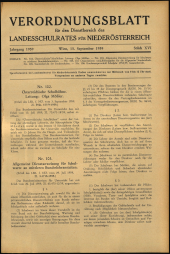 Verordnungsblatt für den Dienstbereich des niederösterreichischen Landesschulrates 19590915 Seite: 1