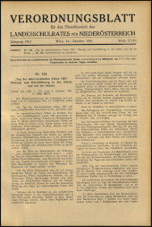 Verordnungsblatt für den Dienstbereich des niederösterreichischen Landesschulrates 19611016 Seite: 1