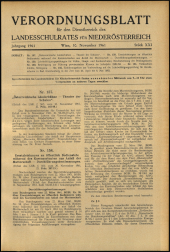 Verordnungsblatt für den Dienstbereich des niederösterreichischen Landesschulrates 19611130 Seite: 1