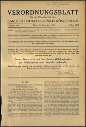 Verordnungsblatt für den Dienstbereich des niederösterreichischen Landesschulrates