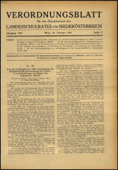 Verordnungsblatt für den Dienstbereich des niederösterreichischen Landesschulrates