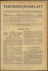 Verordnungsblatt für den Dienstbereich des niederösterreichischen Landesschulrates 19651025 Seite: 1