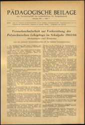 Verordnungsblatt für den Dienstbereich des niederösterreichischen Landesschulrates 1965bl03 Seite: 1