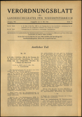 Verordnungsblatt für den Dienstbereich des niederösterreichischen Landesschulrates