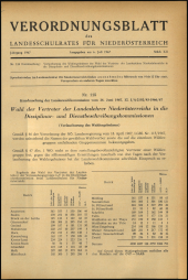 Verordnungsblatt für den Dienstbereich des niederösterreichischen Landesschulrates