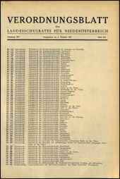 Verordnungsblatt für den Dienstbereich des niederösterreichischen Landesschulrates 19671005 Seite: 1