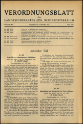 Verordnungsblatt für den Dienstbereich des niederösterreichischen Landesschulrates 19671109 Seite: 1