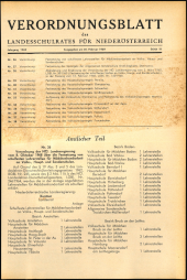 Verordnungsblatt für den Dienstbereich des niederösterreichischen Landesschulrates 19690226 Seite: 1