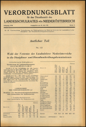 Verordnungsblatt für den Dienstbereich des niederösterreichischen Landesschulrates