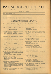 Verordnungsblatt für den Dienstbereich des niederösterreichischen Landesschulrates 1970bl03 Seite: 41