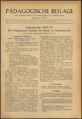 Verordnungsblatt für den Dienstbereich des niederösterreichischen Landesschulrates 1970bl03 Seite: 61