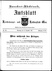 Sonder-Abdruck Amtsblatt Wien 19141215 Seite: 1