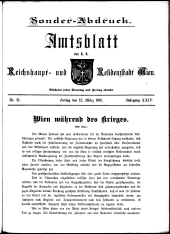 Sonder-Abdruck Amtsblatt Wien