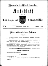 Sonder-Abdruck Amtsblatt Wien 19170223 Seite: 1