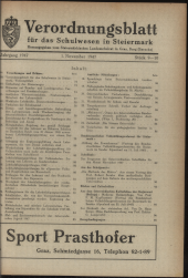 Verordnungsblatt für das Schulwesen in Steiermark 19471101 Seite: 1