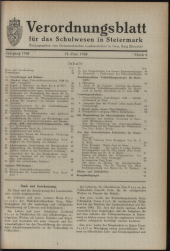 Verordnungsblatt für das Schulwesen in Steiermark 19480615 Seite: 1