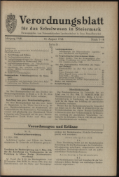 Verordnungsblatt für das Schulwesen in Steiermark 19480815 Seite: 1