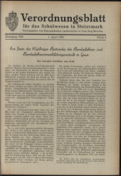 Verordnungsblatt für das Schulwesen in Steiermark 19500401 Seite: 1