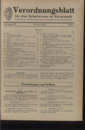 Verordnungsblatt für das Schulwesen in Steiermark 19510420 Seite: 1