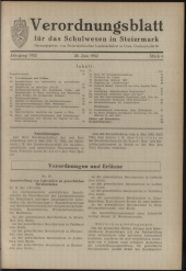 Verordnungsblatt für das Schulwesen in Steiermark 19520620 Seite: 1