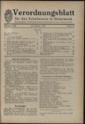 Verordnungsblatt für das Schulwesen in Steiermark 19521020 Seite: 1