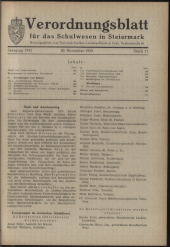 Verordnungsblatt für das Schulwesen in Steiermark 19521120 Seite: 1