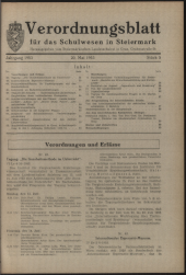 Verordnungsblatt für das Schulwesen in Steiermark 19530520 Seite: 1