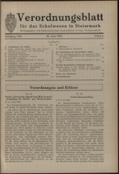 Verordnungsblatt für das Schulwesen in Steiermark 19530620 Seite: 1