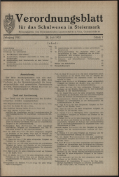 Verordnungsblatt für das Schulwesen in Steiermark 19530720 Seite: 1