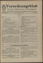 Verordnungsblatt für das Schulwesen in Steiermark 19530920 Seite: 1